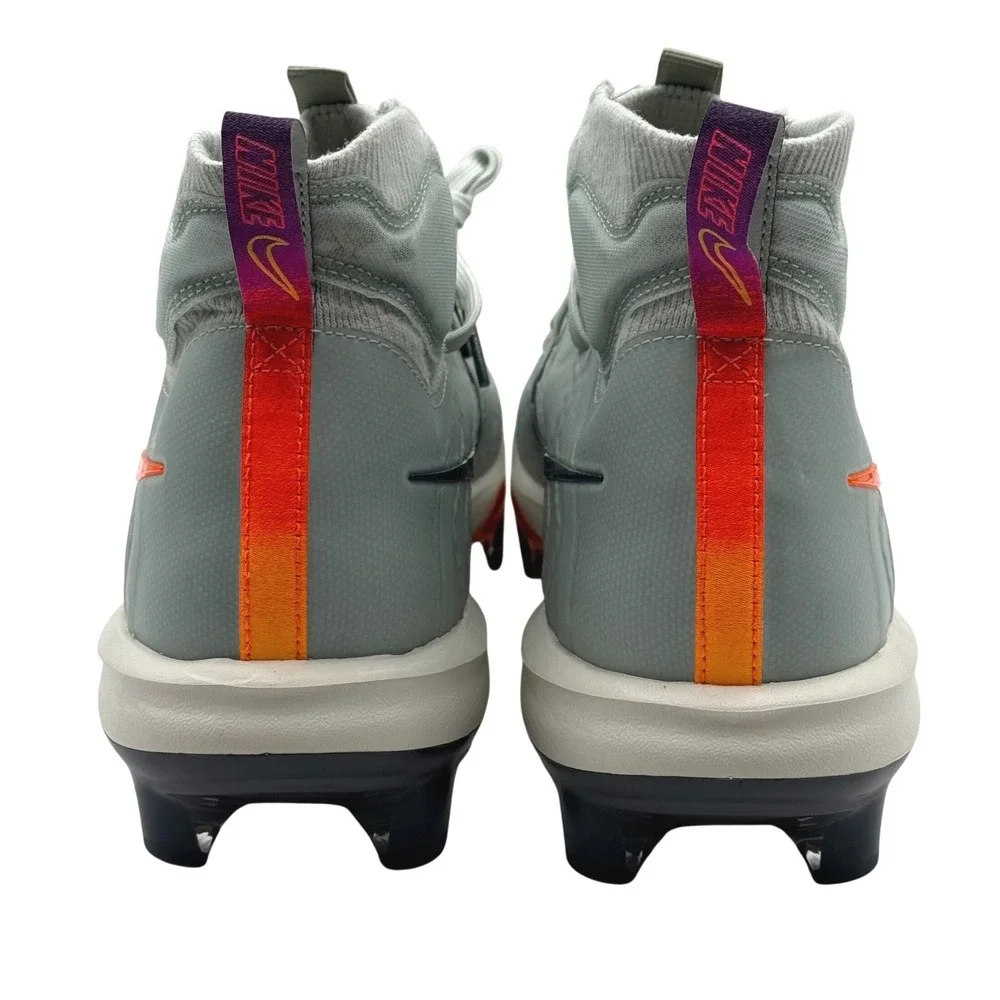 Nike Alpha Huarache‎ NXT Baseball Cleats Mens 13 Gray Orange TPU HF1132-001 NEW